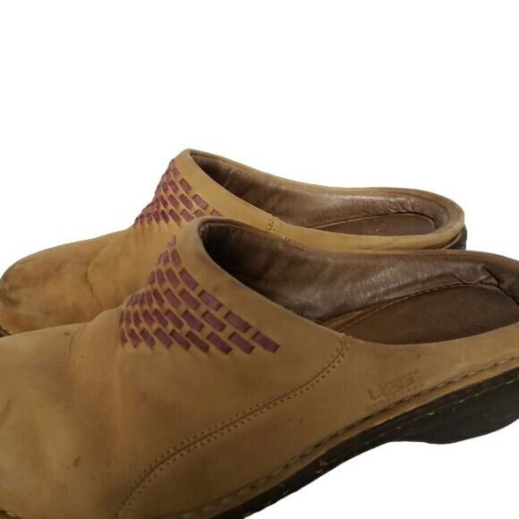 Ugg Womens Slip-On Shoes‎ Clogs Size 8 Camel/Tan Pre-owned - Picture 7 of 8